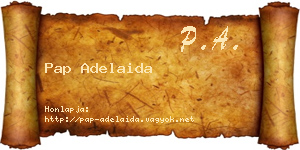 Pap Adelaida névjegykártya